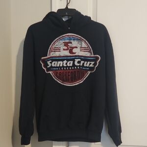 Santa Cruz Skateboards Black and Red Hoodie